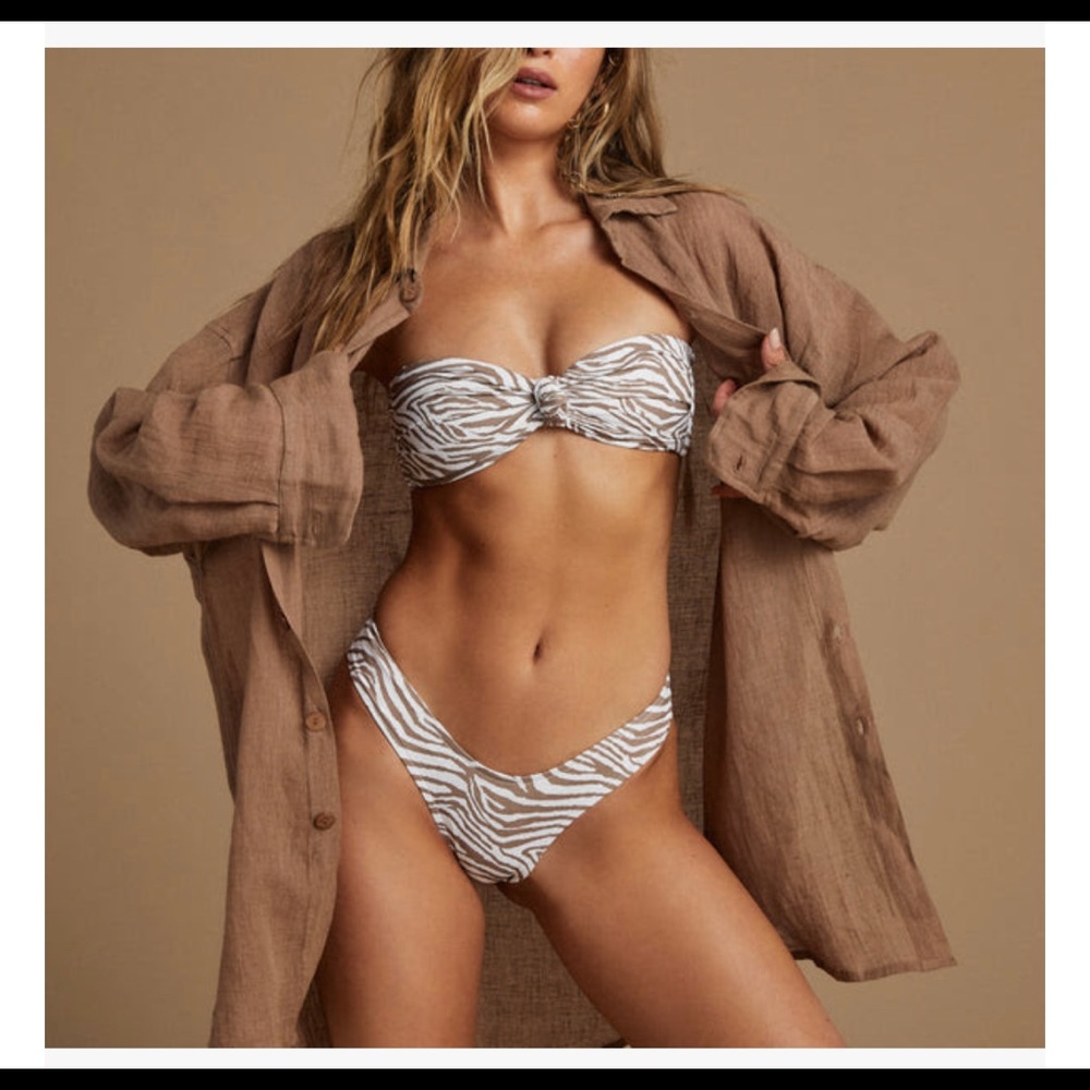 TAN+LINES by Sivan Ayla, Tulum Coverup, LATTE, Size 1, Oversized fit.